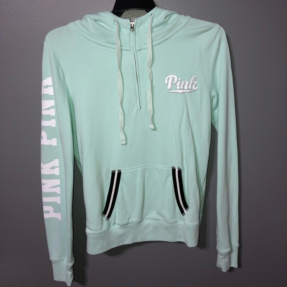 teal hoodie
